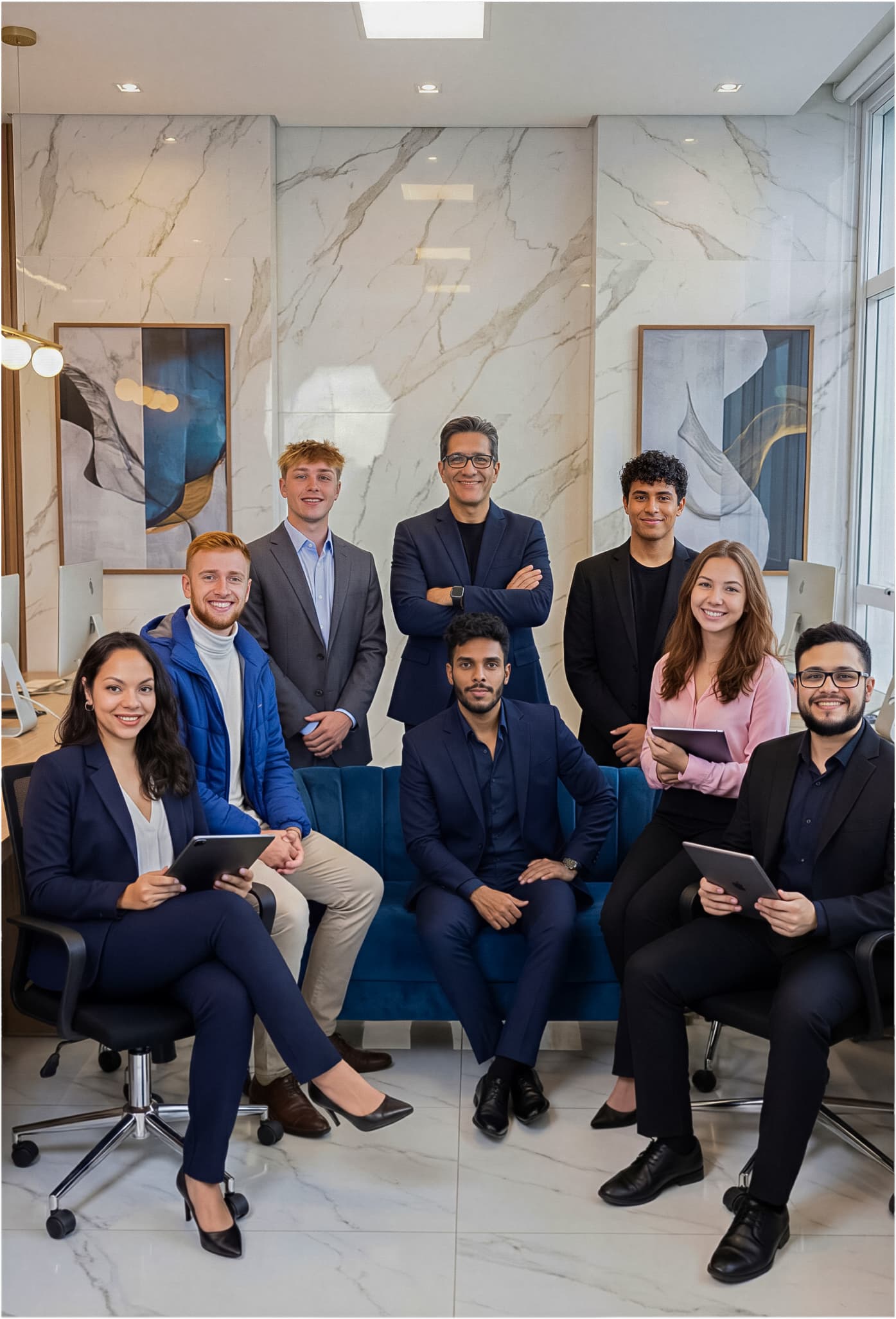 The Zarp Studio team at the office